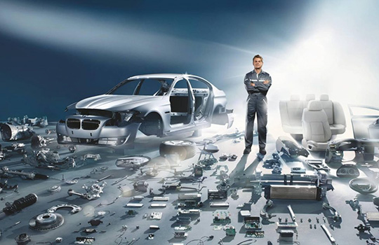 Wholesale of spare parts for vehicles